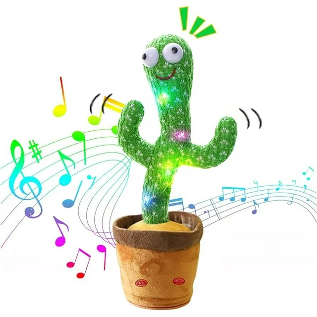 Dancing Cactus Toys, A Cactus That Can Dance, Sing, Twist, and Shine 120 English Dance Recordings Learn to Speak (Dancing Cactus Simple)