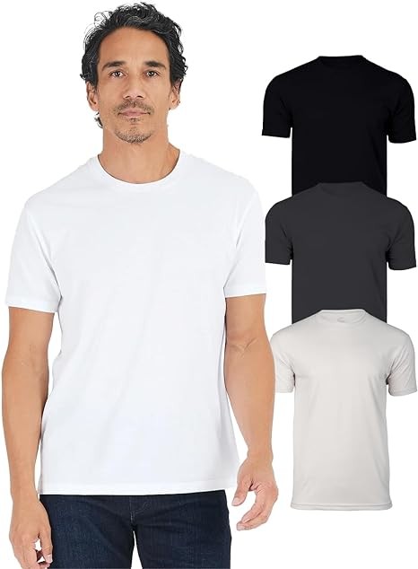 True Classic Tees | 3-Shirt Pack | Premium Fitted Men's T-Shirts | Crew Neck